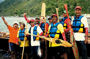 Triumphant Carib Canoe Sea Warriors