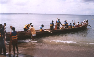 Canoe launching