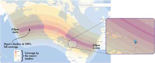 Path of the eclipse Path of the eclipse