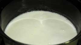 Boil the milk Boil the milk
